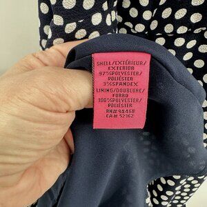 BETSEY JOHNSON dress polka dot blue 8